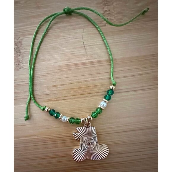 St Patricks Day Knotted String Beaded Bracelet Leprechaun Hat Shamrock C… - Picture 12 of 12